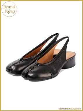 Chunky Heel Slingback Pumps Split Toe Tabi Shoes Women Office Party Dress Heels